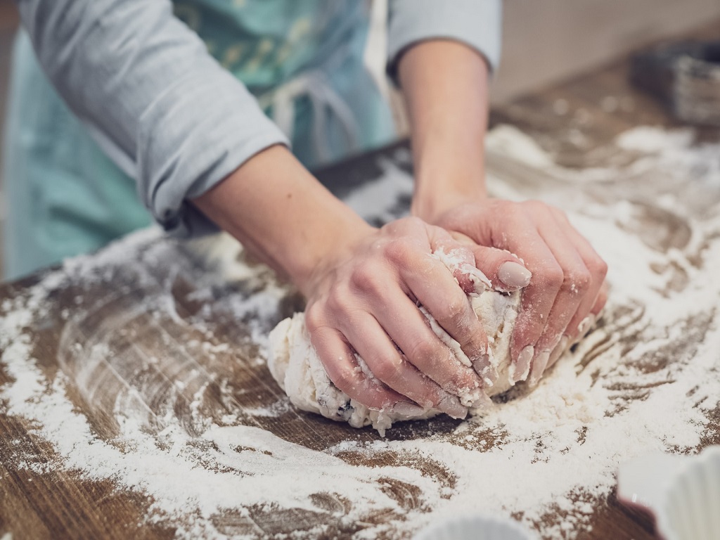 kneading dough